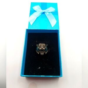Tiger Ring -Size 8 Unisex Stainless Steel+ Gift Box
